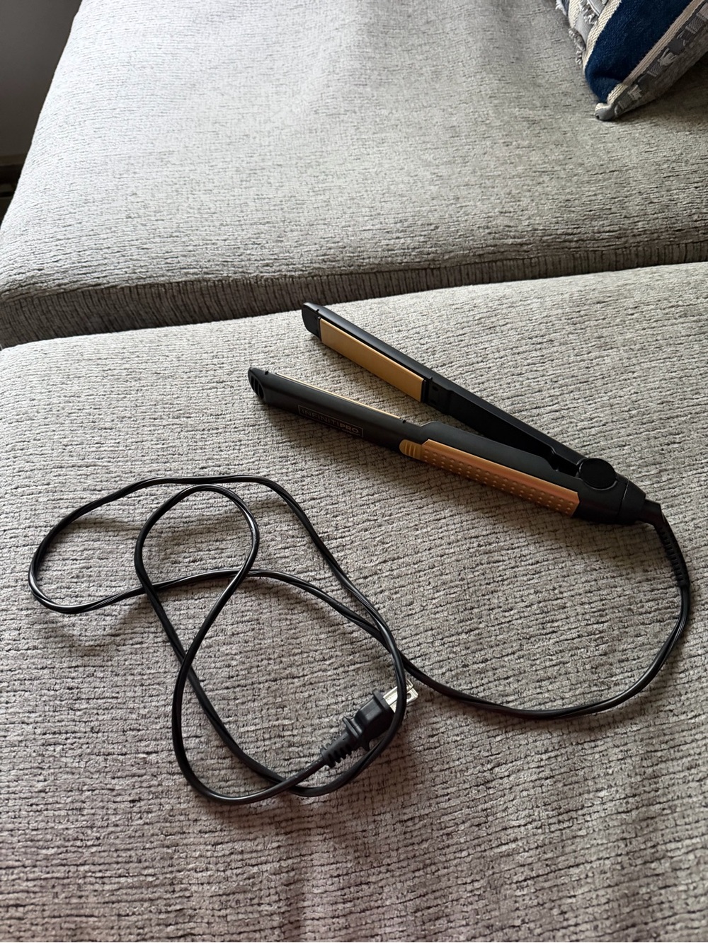 Black and Gold Hair Conair Straightener Flat Iron